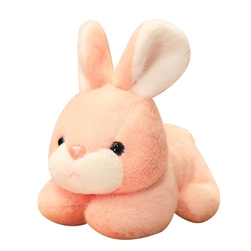 Plüschtier Ostern Hase Puppe Stofftier Kissen Kuscheltier Hase, zum Spielen und Kuscheln, Weiches Schmusetier für Mädchen, Jungen, Babys (20 cm,Rosa) von champracer