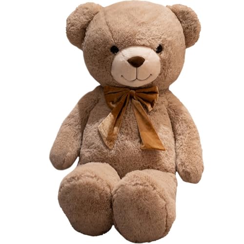 Riesen Teddy Teddybär Plüschtier großer Bär Kuscheltier Stofftier Valentinstag Geburtstag Geschenk für Freundin, Kinder, Khaki (140 cm,Khaki) von champracer