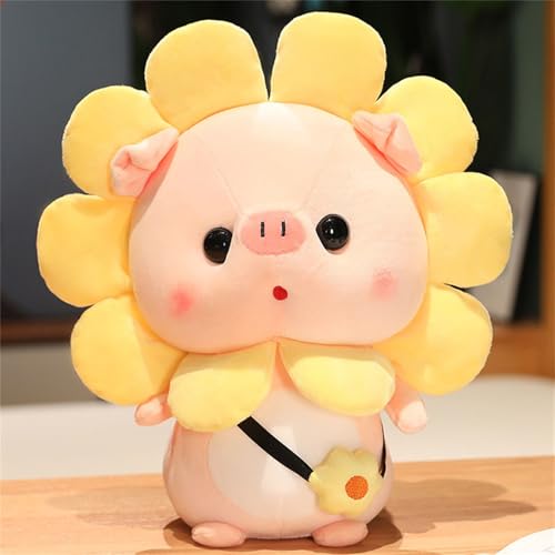 Schwein Plüschtier, Schwein Kuscheltier, Weiche Spielzeugpuppe Kissen, Kuscheltier Schwein Pig, Nettes Sonnenpollen Schwein Plüsch, Geschenke für Kinder (40 cm) von champracer