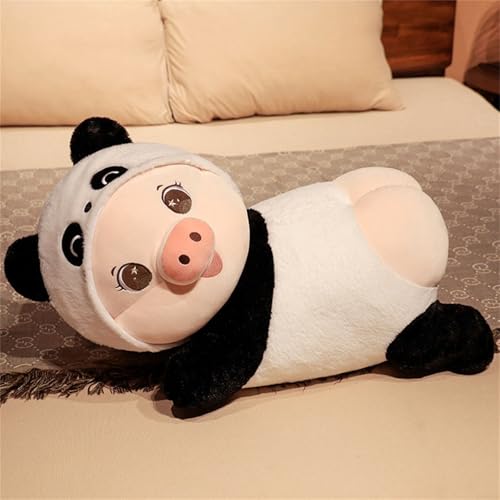 Schwein Plüschtier Süße Kuscheltiere, Schwein Panda Plüschtier, Plüschtier Schwein Stofftier Kuscheltier, Weiches Schwein Puppe Frosch Panda Plüsch, Geschenk für Kinder Jungen Mädchen (75 cm,Panda) von champracer