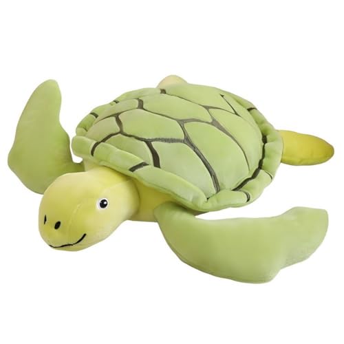 Simulation Schildkröte Plüsch Spielzeug,Schildkröte Kinder Stoffpuppen,Niedliche Schildkröte Puppe,Simulation Schildkröte Kissen,Schildkröte Dekoration für Schlafzimmer und Wohnzimmer (45cm,Grün) von champracer