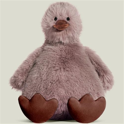 Stofftier Ente Plüsch, große riesige Gänse, Kawaii Tier Plüsch Große Gans Kuscheltier Plüschtiere,Kissen Flauschig Weich Cute Adorable Geburtstag Weihnachts Geschenk für Kinder (40 cm,Braun) von champracer