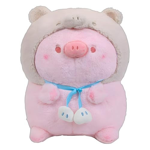 Süßes Schwein Plüsch Plüschtier, Weich Gemütliches Kuscheltier Plüschpuppe, Weiche Spielzeugpuppe Kissen, Stofftier Schweinchen Kuscheltier Plüsch Schwein Spielzeug, Geschenke für Kinder (45 cm) von champracer