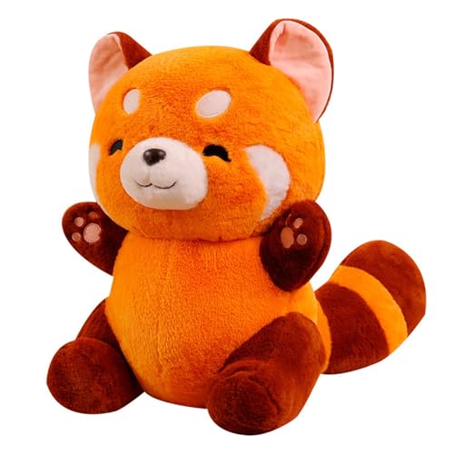 Waschbär Plüschtier Puppe Stofftier Niedlicher Waschbär, zum Spielen und Kuscheln, Weiches Schmusetier für Mädchen, Jungen, Babysn (60 cm,orange) von champracer