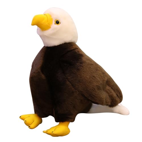 Weißkopfseeadler Plüschtier Puppe Stofftier Kissen Kuscheltier Birdie, zum Spielen und Kuscheln, Weiches Schmusetier für Mädchen, Jungen, Babys (30 cm,Adler) von champracer