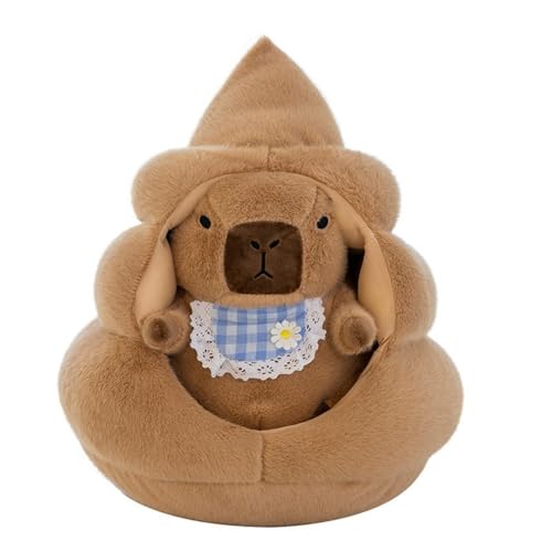 champracer 2 in1 Capybara Kuscheltier Abnehmbare Poop Capybara Plüschtier Niedlichen Capybara Kuscheltier Spielzeug Plüsch für Home Deko Kinder (60cm,Braun) von champracer