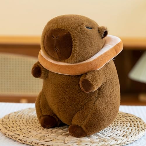 champracer 23 cm Capybara Plüschtier, Niedliche Capybara Kuscheltier Kleine Stofftiere Braun Capybara Kuscheltiere für Home Deko Kinder Geschenk für Jungen Mädchen (23 cm,Typ B) von champracer