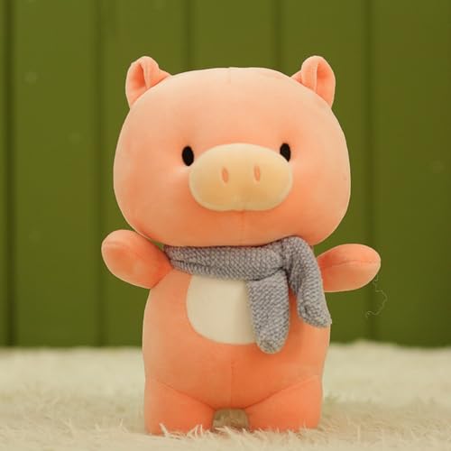 champracer 23cm Kuscheltier Löwe Plüsch Spielzeug Plüschtier Cartoon Niedliches Dinosaurier Stofftier Weichem für Kinder & Erwachsene Mädchen und Jungen (23 cm,Rosa Schwein) von champracer