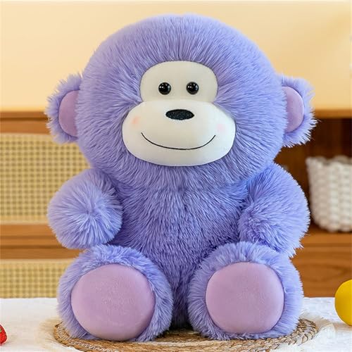 champracer AFFE Stofftier, AFFE Kuscheltier Klein, Großes Plüschspielzeug, Cartoon Gorilla Plüschpuppe, Schmusetier für Kuscheltierliebhaber (80 cm,Lila) von champracer