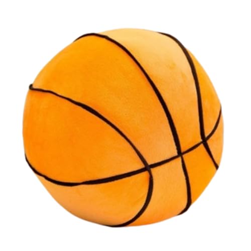 champracer Basketball Plüschtier Spielzeug, Flauschige Ballkissen, Simulation Basketball Plüsch Kissen, 28 cm Basketball Kuscheltier, Geschenk für Kinder von champracer