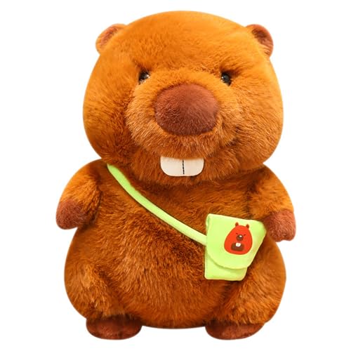 champracer Biber Maus Puppe Plüsch, Puppe Niedliche Hamster Kinder Puppe Kissen Geburtstagsgeschenk, Plüschtier für Mädchen, Jungen & Babys (70 cm) von champracer