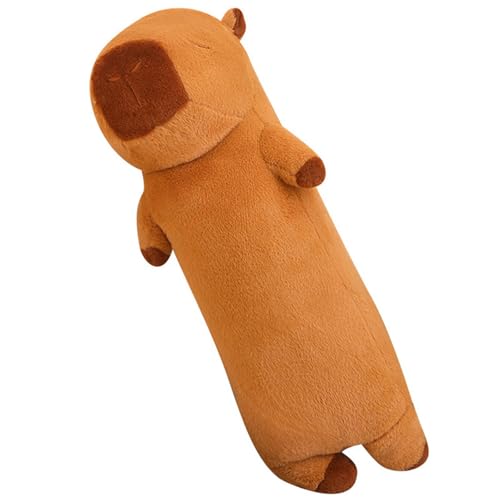 champracer Capybara Kissen Lang, Capybara Kuscheltier, Capybara Plüschtier, Capybara Plushie Puppen Niedlichen, Plushies für MäDchen Und Jungen (120 cm) von champracer