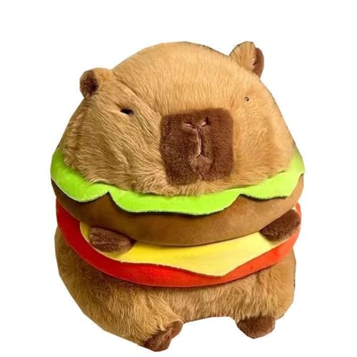 champracer Capybara Kuscheltier Hamburger Capybara Plüschtier Niedliche Capybara Stofftier für Kinder Jungen Mädchen Geburtstag Geschenke (40CM) von champracer