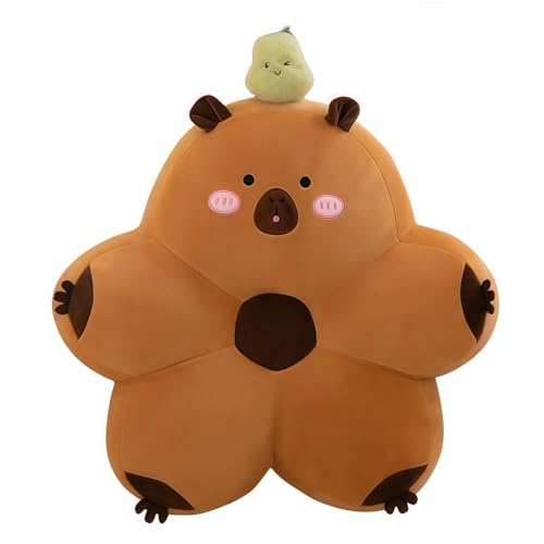 champracer Capybara Plüschkissen Capybara Kissen Weiches Schlafendes Capybara Plüschkissen Personalisiertes Kissen Plüsch Kissen Geschenke für Mädchen und Jungen (45cm,Grün) von champracer