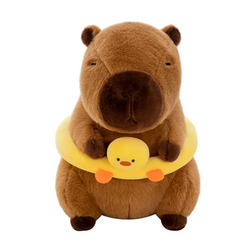 champracer Capybara Plüschtier, Kawaii Capybara Kuscheltier, Weiches Stofftier, süßes Capybara Puppe, CartoonHeimdekor,CapybaraPuppenkissen,Schlafzimmer, AutoGeschenk für Kinder Freunde (55 cm,Gelb) von champracer