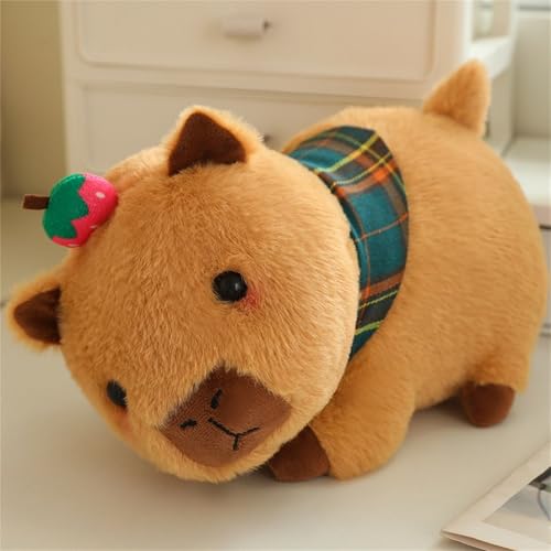 champracer Capybara Plüschtier, Plüschtier Capybara Rucksack, Plüschtiere, die getragen Werden können, Simulation Tier Capybara Puppen, für Snack Handy Kosmetik (50 cm,Gelb) von champracer