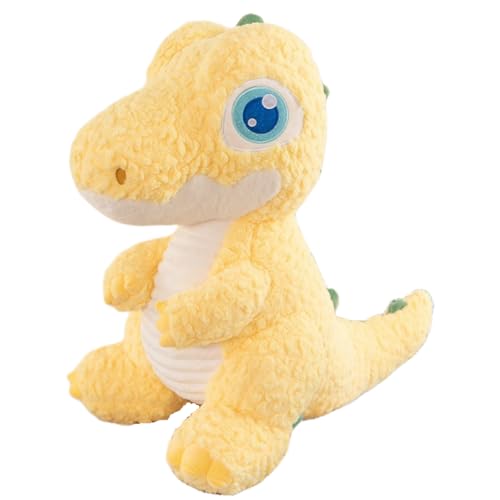 champracer Dinosaurier Kuscheltier Plüschtier Dinosaurier Stofftier aus weichem Plüsch Dino Plüschtier Geschenk für Kinder Jungen Mädchen (100cm,Gelb) von champracer