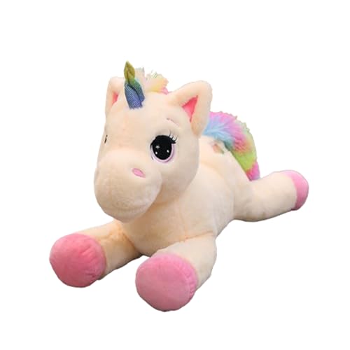 champracer Einhorn Plüschtier Kuscheltier 40/60/80cm,Super Weiches Einhorn Kissen,großes Plüsch Puppe,Rosa Einhorn Stofftier Plüschtier dekoriertion für Mädchen (60 cm,Rosa) von champracer