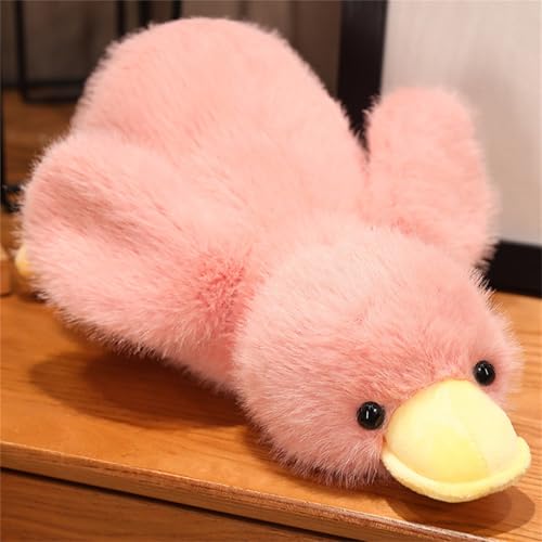 champracer Ente Kuscheltier, Flauschig Weiche Entenplüsch Kissen, Süßes Kuscheltier Ente, Ente Spielzeug, Geschenke für Mädchen und Jungen (65 cm,Rosa) von champracer