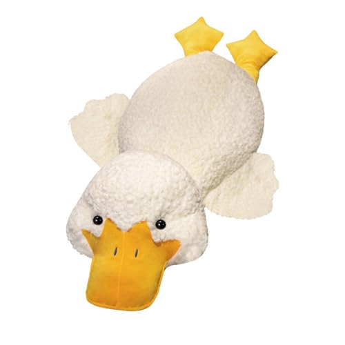 champracer Ente Plüschtier Kuscheltier Flauschig,Riesige Gans Kuscheltier Schwan Stofftier Große Ente Puppe, Stofftier Ente Gefüllte Ente gefüllte, für Kinder Geburtstag Geschenk (175 cm,Weiß) von champracer