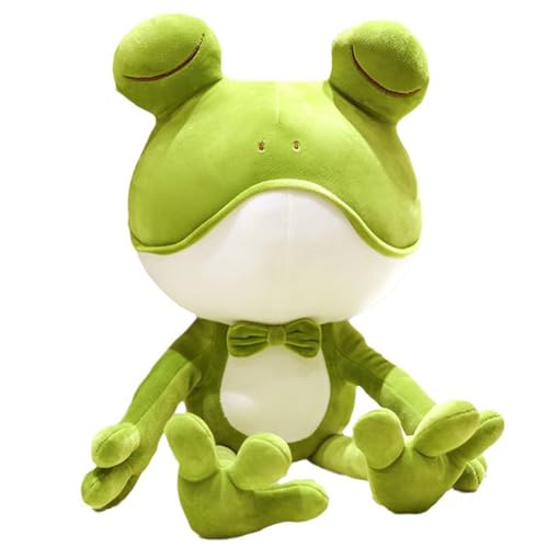 champracer Frosch Kuscheltier, Kuscheltier Frosch Spielzeug, Plüschtier Frosch Stofftier Kuscheltier, Grüner Frosch Plüschtier Stofftier, für Kinder Tier Kuscheltier Spielzeug (38 cm) von champracer