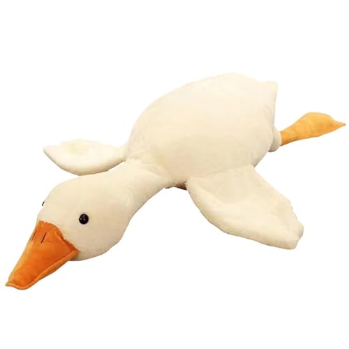 champracer Gans Kuscheltier, Kuscheltier Gans Groß, Ente Kuscheltier, Flauschig Weiche EntenplüSch Kissen, Tier Plüsch GroßE Gans, Spielzeug für Kinder Jungen Mädchen Geburtstag (190 cm) von champracer