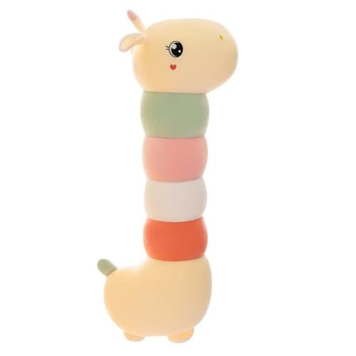 champracer Giraffe Raupe Plüschtier Giraffenpuppe Plüschtier Kuscheltier Giraffe Giraffe Spielzeug Puppe Geburtstagsgeschenk für Kinder Mädchen (100cm,farbig) von champracer