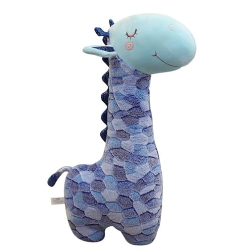 champracer Giraffenpuppe Plüschtier Süßes Kuscheltier Giraffe Stofftier Giraffe Plüschtiere Giraffe Giraffe Spielzeug Puppe Geburtstagsgeschenk (90cm,blau) von champracer