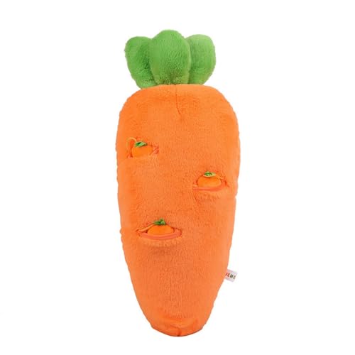 champracer Groß Karotten-Kissen Plüschtier,Möhren Umarmung Kissen,Orange Imitation carroten Kissen Kinder,Karotten-Kissen,Obst Spielzeug Karotte Figur Dekokissen Kinder Gemüsekissen (60CM,Orange) von champracer