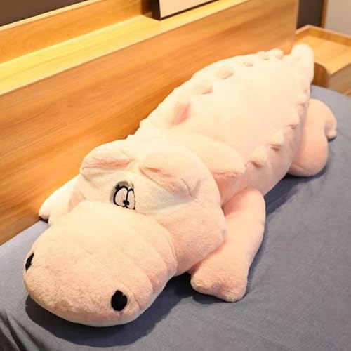 champracer Groß Krokodil Stofftier Riesen Kuscheltier Krokodil Kuscheltier Krokodil Spielzeug Kissen Geschenke für Kinder Jungen Mädchen (150cm,Rosa) von champracer