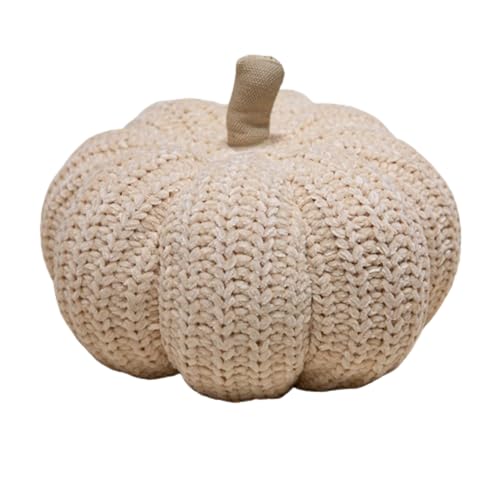 champracer Halloween, Party Kürbis Plüsch Kissen, Thanksgiving dekorative Kürbis Kissen, Home Decor, Kürbis Kissen, Ball Kissen, Kissen (Creme-Aprikose,30cm) von champracer