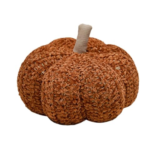 champracer Halloween, Party Kürbis Plüsch Kissen, Thanksgiving dekorative Kürbis Kissen, Home Decor, Kürbis Kissen, Ball Kissen, Kissen (Karamellfarbe,30cm) von champracer