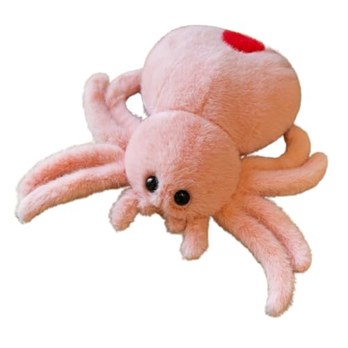 champracer Halloween Cartoon Spinne Plüsch Spinne werfen Kissen niedlich Spinne Geburtstag und Halloween besondere Veranstaltung Geschenk (pink,25cm) von champracer