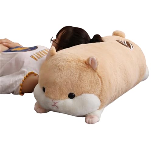 champracer Hamster Kuscheltier Plüschtier,Hamster Spielzeug Kawaii Plüsch,Tier-Hamster-Plüsch-Kissen Stofftiere Kissen Hamster Umarmen Kuscheltier für Kinder,für Freunde Familien (50 cm,Hellbraun) champracer Hamster Kuscheltier Plüschtier,Hamster Spielzeug Kawaii Plüsch,Tier-Hamster-Plüsch-Kissen Stofftiere Kissen Hamster Umarmen Kuscheltier für Kinder,für Freunde Familien (50 cm,Hellbraun) von champracer