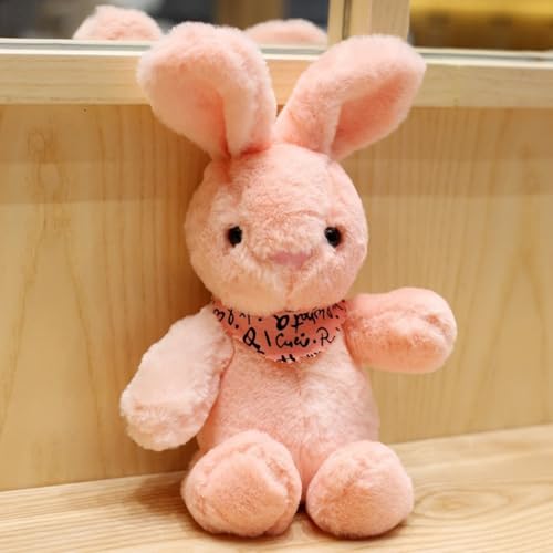 champracer Hase Kuscheltier, 26 cm Kawaii Kaninchen Plüschtier, Stuffed Animal Plüschtier Puppe Hasen Plüschspielzeug um Kuscheln und Spielen Geschenk für Kinder (Rosa) von champracer