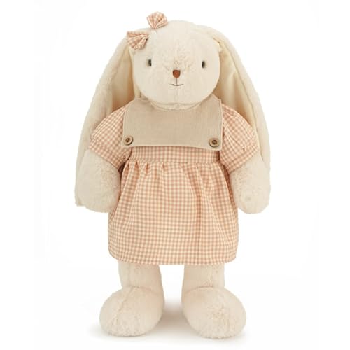 champracer Hase Kuscheltier, Hase Kuscheltier 50cm lang Riesen Plüschtier, Hase Kaninchen Plüschtiere,Stofftier Puppe Plüschtier,Ostern Geburtstag Geschenk für Kinder Jungen Mädchen (50 cm,beige) von champracer