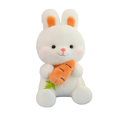 champracer Hase Kuscheltier,Niedlicher Plüschtier Kaninchen Weiß,20-25cm Plüsch-Kaninchen - Plüschtier,Hasen Spielzeug Mädchen,Plüsch Puppe Geschenk für Mädchen Jungen (25cm,Weiß) von champracer