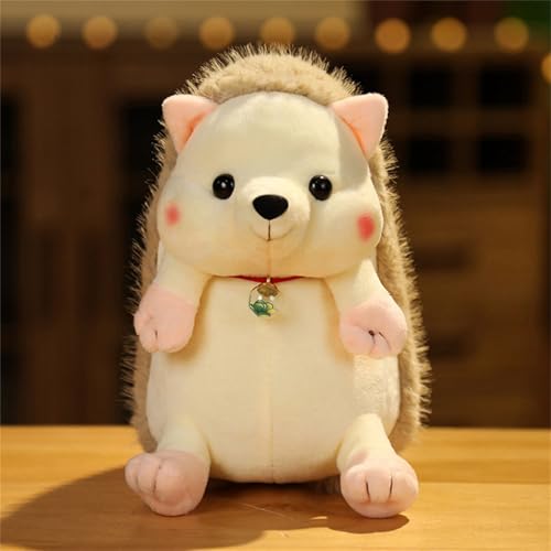 champracer Igel Stofftier, Plüschigel, Igel Kuscheltier Klein, Cute Hedgehog Plush Doll, Plüschpuppen für Jungen und Mädchen (15 cm,Light Curry) von champracer