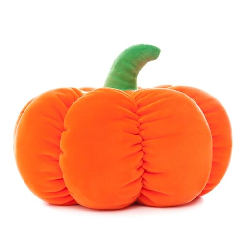 champracer Kürbis Kissen Halloween Kürbis Wurfkissen 3D Kürbis Dekorative Plüsch Kürbis Plüsch Spielzeug Halloween Plüsch Weihnachten Halloween Schlafzimmer Gefüllte Dekorative Kissen (22 cm,Kürbis) von champracer