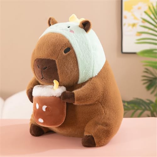 champracer Kuscheltier Capybara, Simulation Capybara Plüschtier, Realistisches Weiches Capybara-Spielzeug Dekor Kissen für Kinder, für Kinder Jungen Mädchen (55 cm,F) von champracer