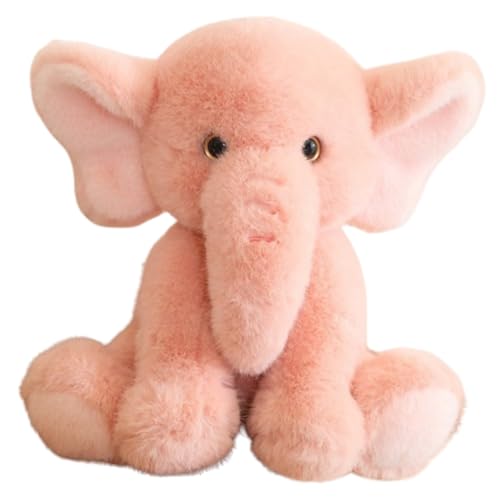 champracer Kuscheltier Elefant Plüsch Spielzeug Kinder Elefant Plüsch Puppe Baby Spielzeug und Plüschtier Elefant Kuscheltier, zum Spielen Geschenk Kuscheln Gemütliches Schmusetier (23 cm,Rosa) von champracer