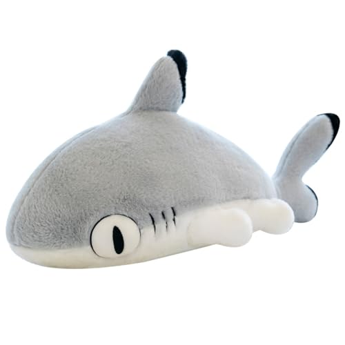 champracer Kuscheltier Hai Plüschtier Weißer Hai Hai gefüllter Plüsch Kinder Kuschelweiches Plüschtier Delfin Kuscheltier Stofftier-Plüschpuppe Plüschpuppe Kuscheltier Plüsch Fisch Plüschtier (110cm) von champracer