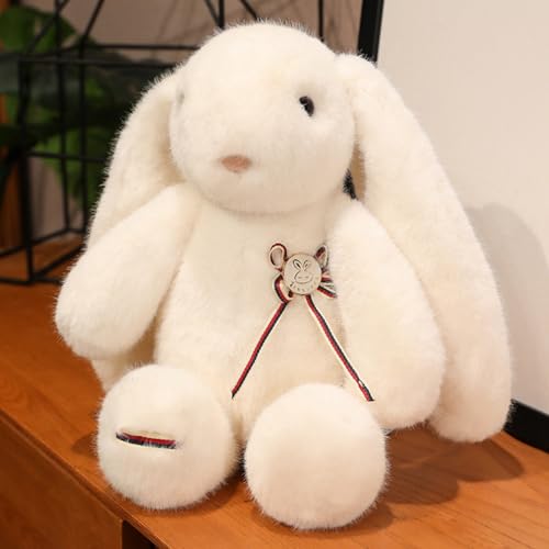 champracer Kuscheltier Hase, Plüsch Spielzeug Plüschtier für Kinder, Niedliches Kaninchen Stofftier mit Weichem Fell, Geschenk für Kinder (30 cm,Weiß) von champracer