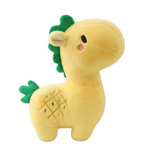 champracer Kuscheltier Pferd Pony Kuscheltier Niedliche Ananas Pferd Tier Plüsch Pony Spielzeug Geschenk für Kinder Jungen Mädchen (90cm,gelb) von champracer