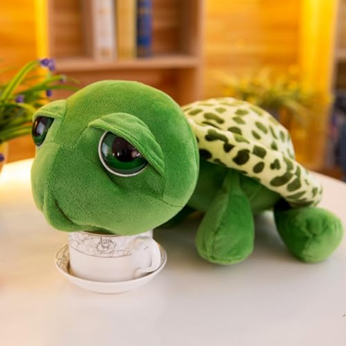 champracer Kuscheltier Schildkröte Süße Schildkröte Plüschtier Flauschiges Schildkröte Stofftier zum Kuscheln & Spielen Dekokissen für kuschelecke Kinderzimmer Schlafzimmer Deko (55cm) von champracer