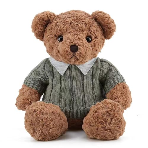 champracer Kuscheltier Teddybär Bär XXL Groß Teddybären für Mädchen, Jungen & Babys - Bär Plüschtier Stofftier zum Kuscheln & Spielen, Teddybär Stofftier Schmusetier Geschenk (Grüner Pullover,80 cm) von champracer