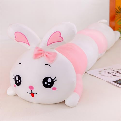 champracer Lange Süße Kaninchen Plüschtier, Kuscheltier Kawaii Kaninchen Plüschkissen Stofftiere, Hase Stofftier Hasen, Ostergeschenke Kindergeburtstag Geschenk (150 cm) von champracer