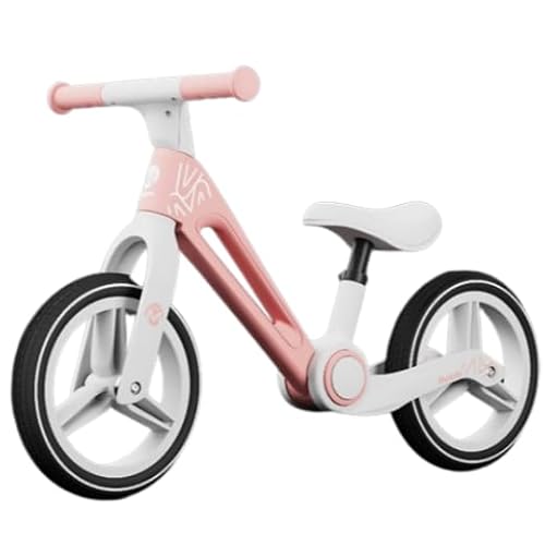 champracer Laufrad ab 3 Jahre Kinderfahrrad Lenkrad und Sattel höhenverstellbar Ultraleicht 3.5 Kg Klappbar Kinderlaufrad Balance Fahrrad für Jungen Mädchen (Koralle Rosa) von champracer