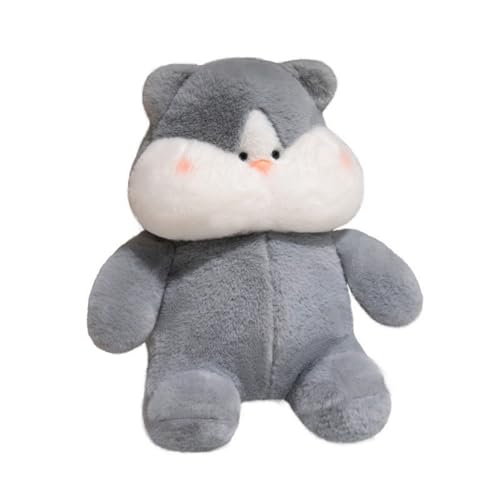 champracer Niedlichen Capybara Plüschtier Capybara Kuscheltier mit Geschwollenem Gesicht Capybara Plushie Puppen Capybara Stofftier für Home Deko Kinder (45cm,Husky) von champracer