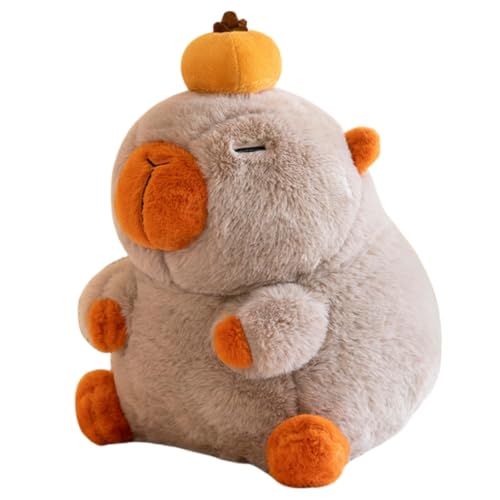 champracer Niedlichen Capybara Plushies, Wasserschwein Plüschtier, Kawaii Capybara Plüschtier Kinder Plüsch Spielzeug Dekokissen Stofftier Geschenke (100 cm) von champracer